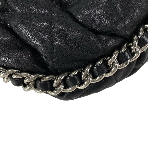Auth CHANEL Chain Around / Matelasse A49889 Black Leather Shoulder Bag - Picture 3 of 16